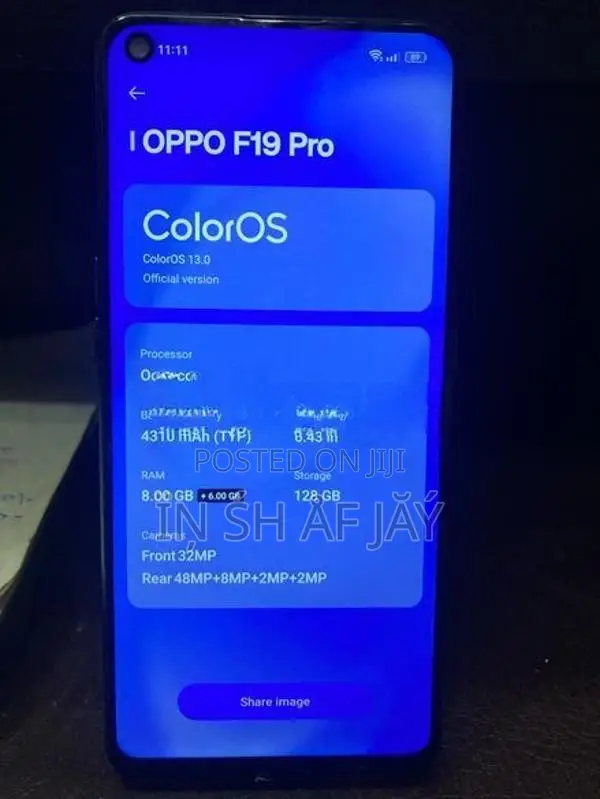 Oppo F19 Pro Limited Edition (Used)
