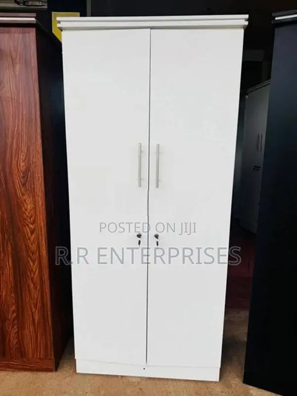 White 2 Door Melamine Wardrobes