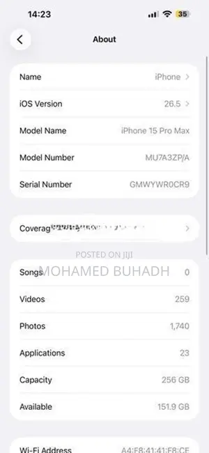 Apple iPhone 15 Pro Max (Used)