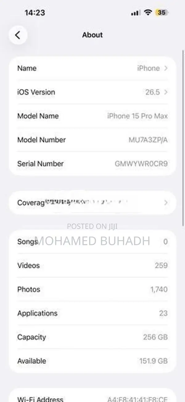 Apple iPhone 15 Pro Max (Used)