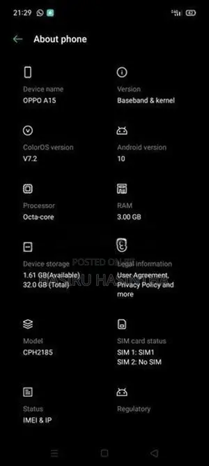 Oppo A15 (Used)