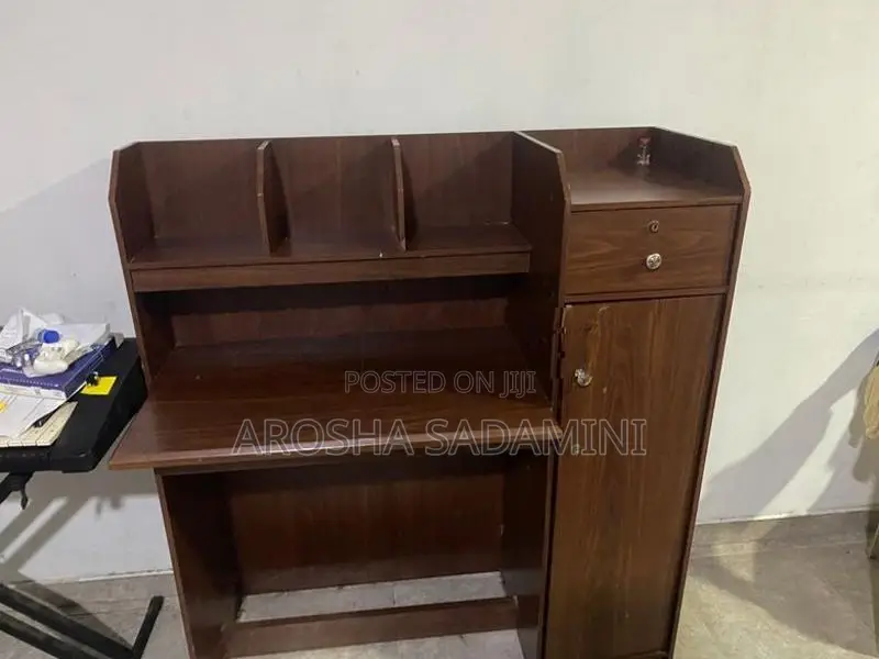 Wooden Study Table with Storage