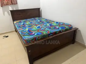 New 6x4 Teak Box Bed With Arpico Hybrid Mattress (Vv19