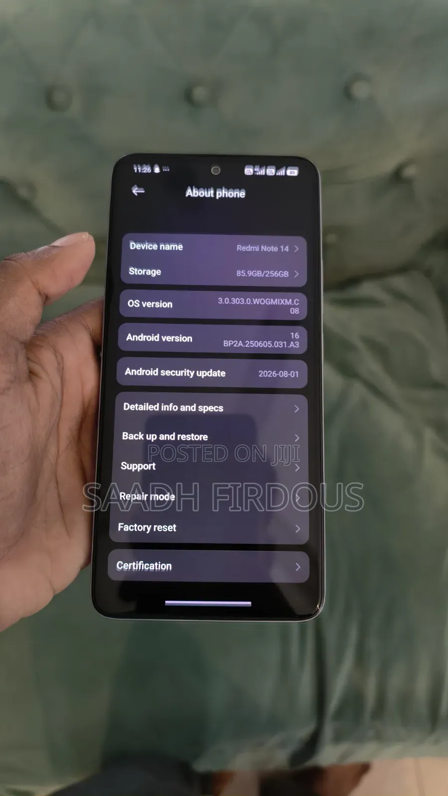 Xiaomi Redmi Note 14 4G 256 GB Red