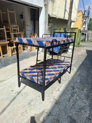 Steel Bunk Beds with 2 Double Layer Mattress