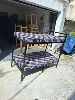 Steel Bunk Beds with 2 Double Layer Mattress