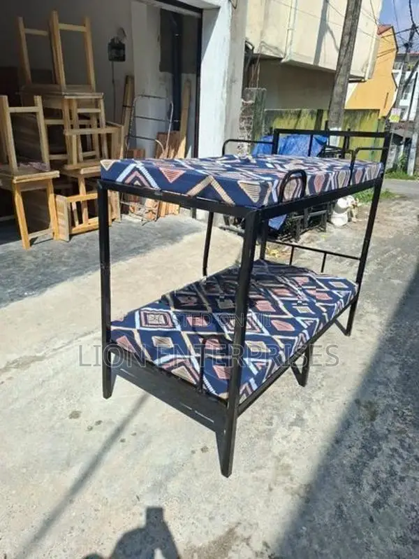 Steel Bunk Beds with 2 Double Layer Mattress