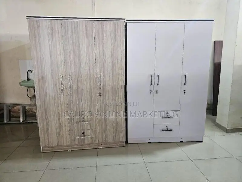 New Melamine Ash / White Colour 3 Door Wardrobe 6*4 Ft Cupboard