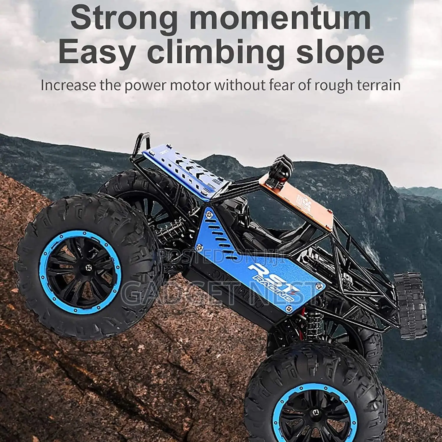 RC Car Monster Truck Off-Road Remote Control Toy Car With LED Lights