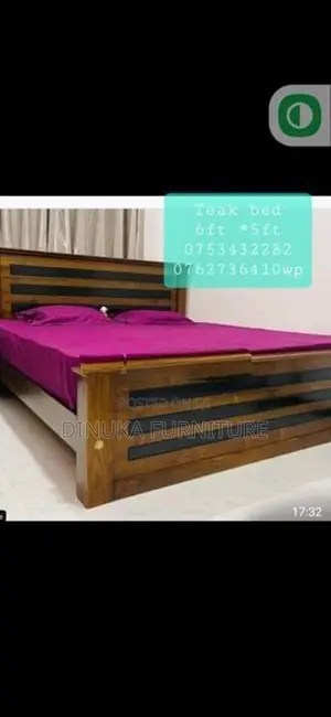 Teak Bed 6ft *3ft