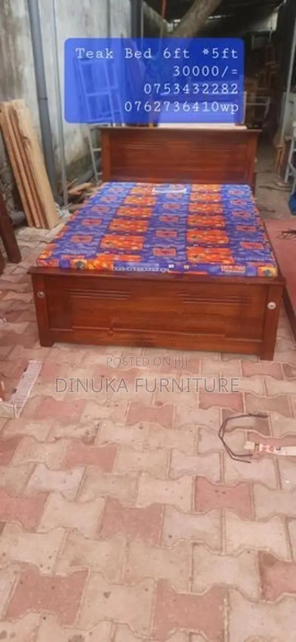 Teak Bed 6ft *3ft
