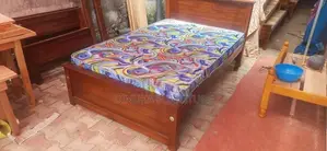 Teak Heavy Box Bed 6ft *5ft