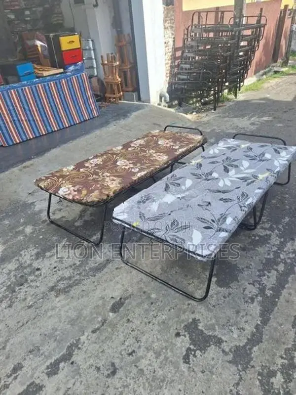 Steel Folding Bed with Mattress