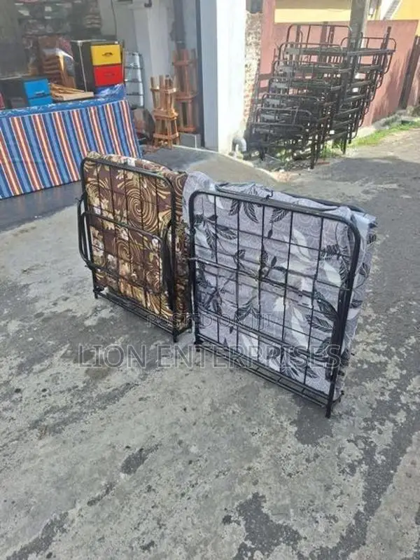 Steel Folding Bed with Mattress