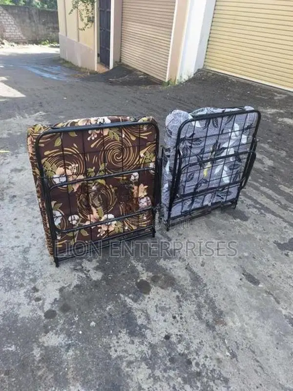 Steel Folding Bed with Mattress