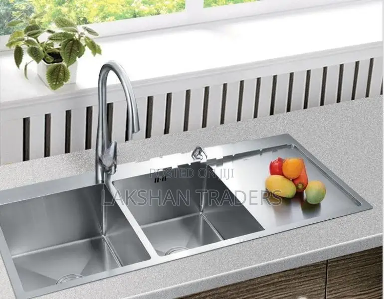 Euro Kitchen Sink Luxury Stainless Steel High Quality 100cm x 48cm