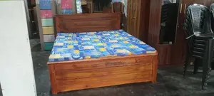 72*60 Queen Size Box Bed with Double Layer Mattress