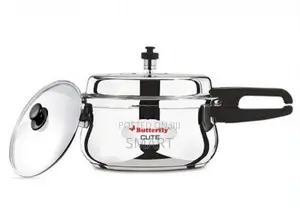 BUTTERFLY 3L STAINLESS STEEL CUTE PRESSURE COOKER WITH GLASS LID