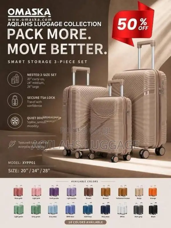 UNBREAKABLE PP LUGGAGE BAGS
