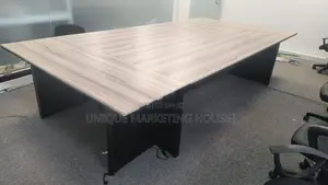 MODERN 12x6FT CONFERENCE TABLE WITH WIRE BOXES