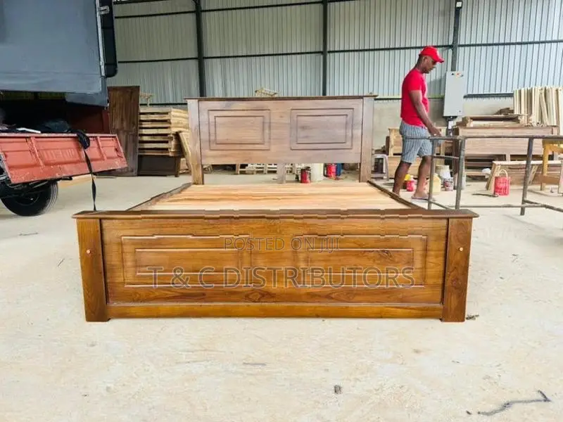 72*60 Teak Box Bed