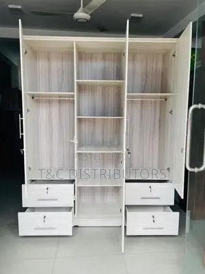 Melamine 4 door lurge almari