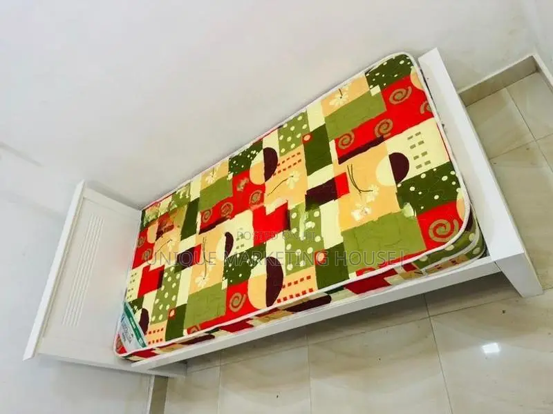 MODERN 6x3FT FULLY WHITE SINGLE TEAK BOX BED