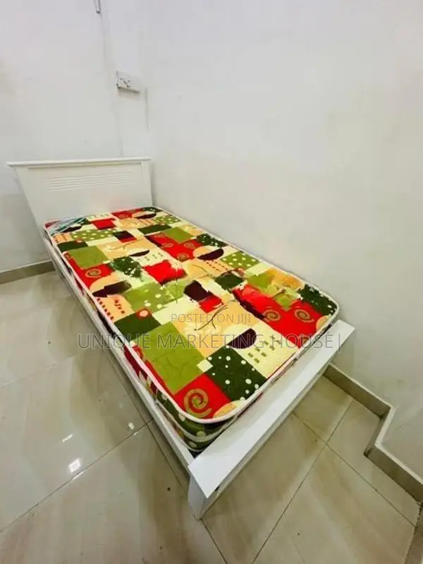 MODERN 6x3FT FULLY WHITE SINGLE TEAK BOX BED