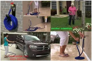 Magic Flexible Expandable Water Hose Pipe & Spray Gun - 100' ft