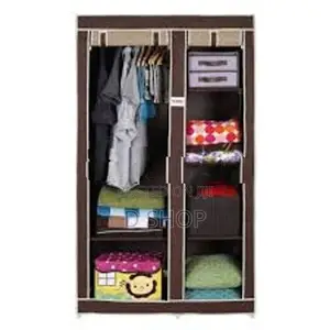Roll Up Cover - Foldable Wardrobe Cloth Cupboard 2 Door