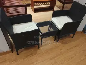 Outdoor cane table with Chair Set