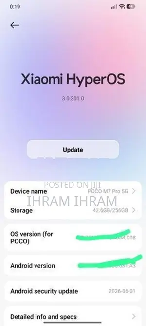 Xiaomi Poco M7 Pro 8GB 256GB (Used)
