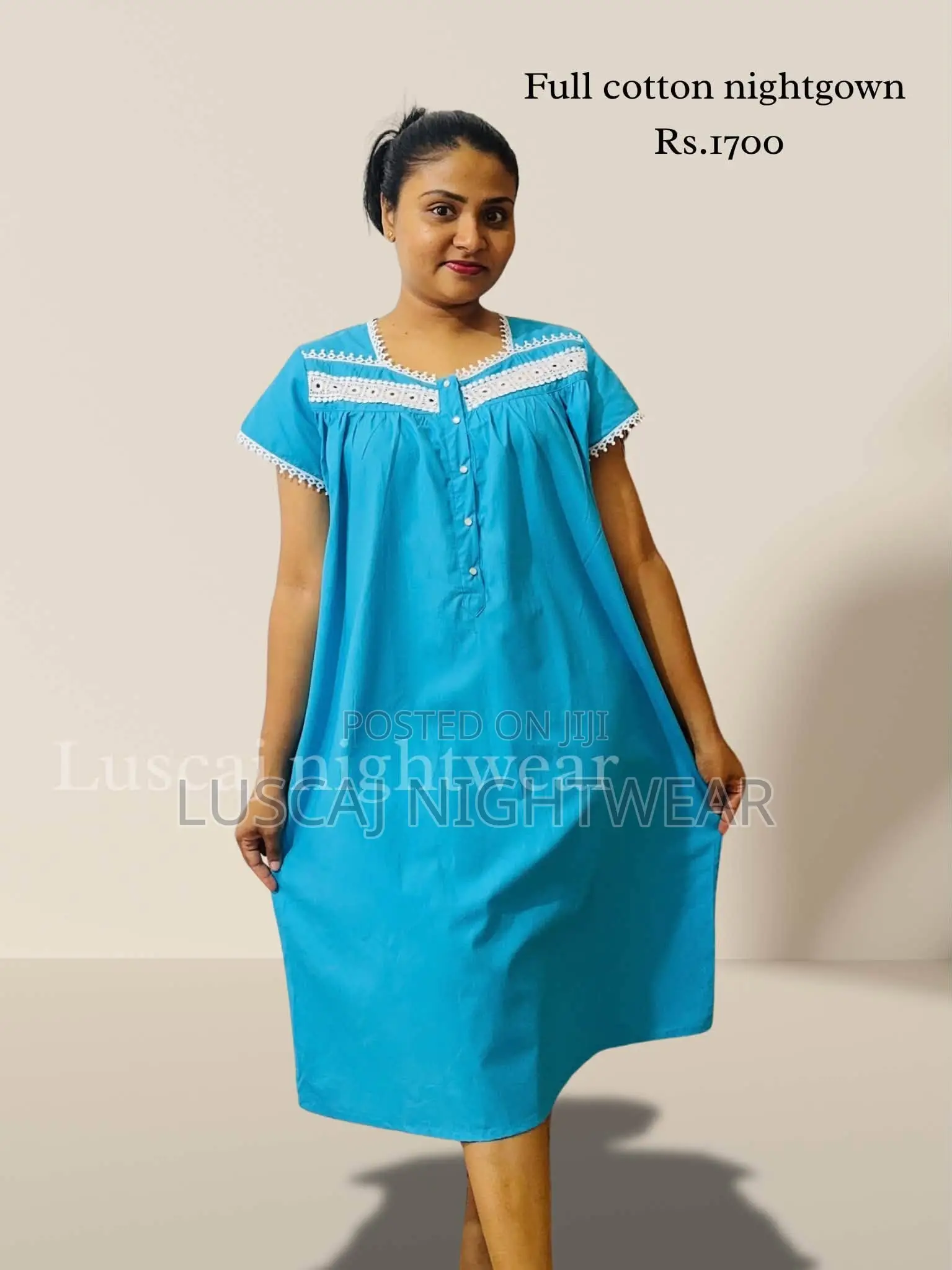 Full Cotton Fabric Nighty