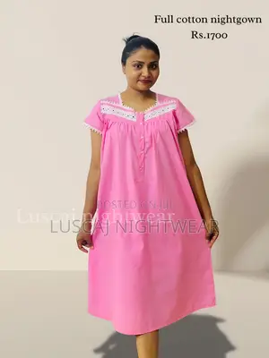 Full Cotton Fabric Nighty