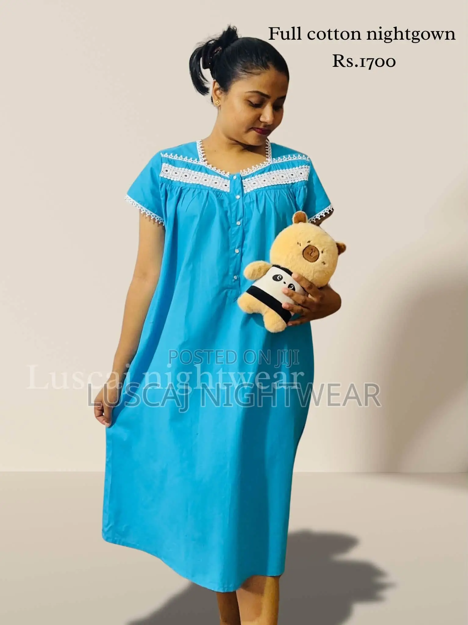 Full Cotton Fabric Nighty
