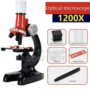 Kids Microscope Toy 100X / 400X / 1200X STEM Science Learning Set
