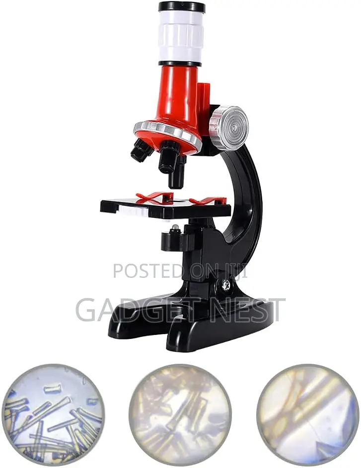 Kids Microscope Toy 100X / 400X / 1200X STEM Science Learning Set
