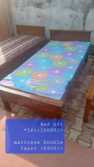 Single Bed 6ft *3ft with Mattress