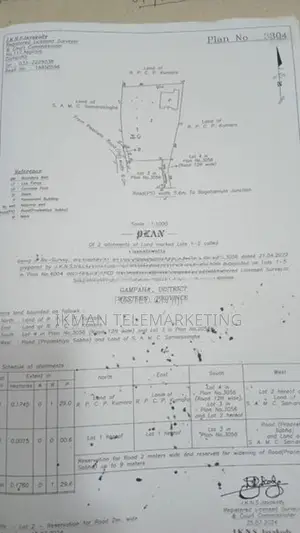 Land for sale in Putupagala, Vanathewatta (69 Perches)