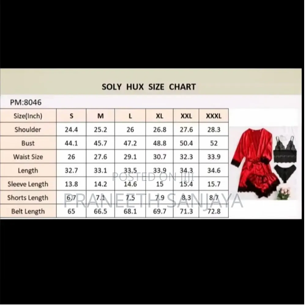 4Pcs/Set Lace Satin Pajama Set With Rode,Chmi Top Short.