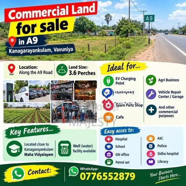 Commercial Land Sale In Vavuniya