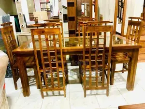 Teak Dining Table with Chair 6