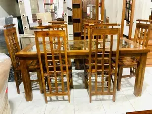 Teak Dining Table with Chair 6