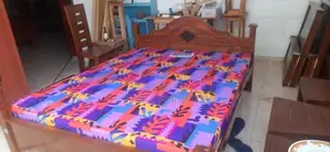 Teak Bed with Mattress