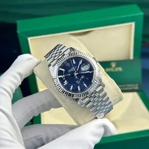 Rolex Datejust Blue Motif Dial Jubilee Super Clone Mens Watch