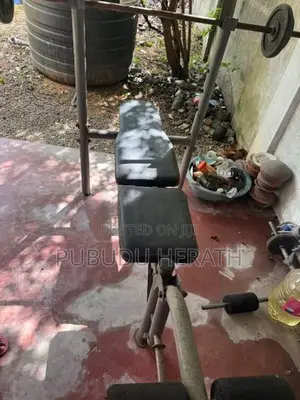 Bench , Bars Dumbel Plates