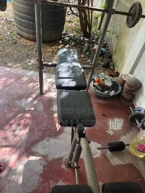 Bench , Bars Dumbel Plates