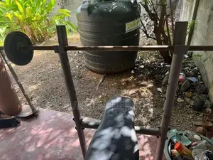 Bench , Bars Dumbel Plates