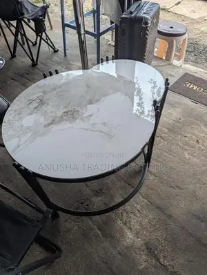 Modern Marble Finish 2-in-1 Nesting Coffee Table Set