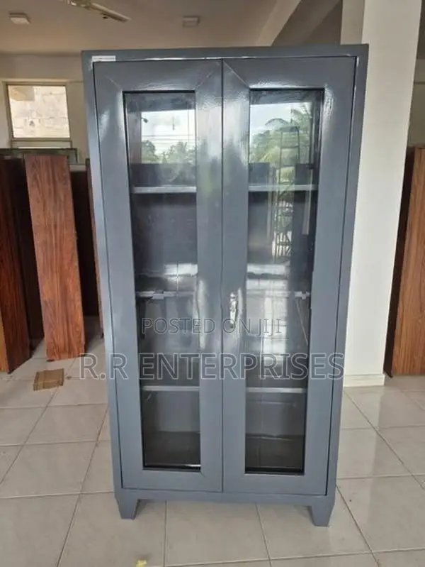 6*3 Ft Glass Door Steel Office Cupboard